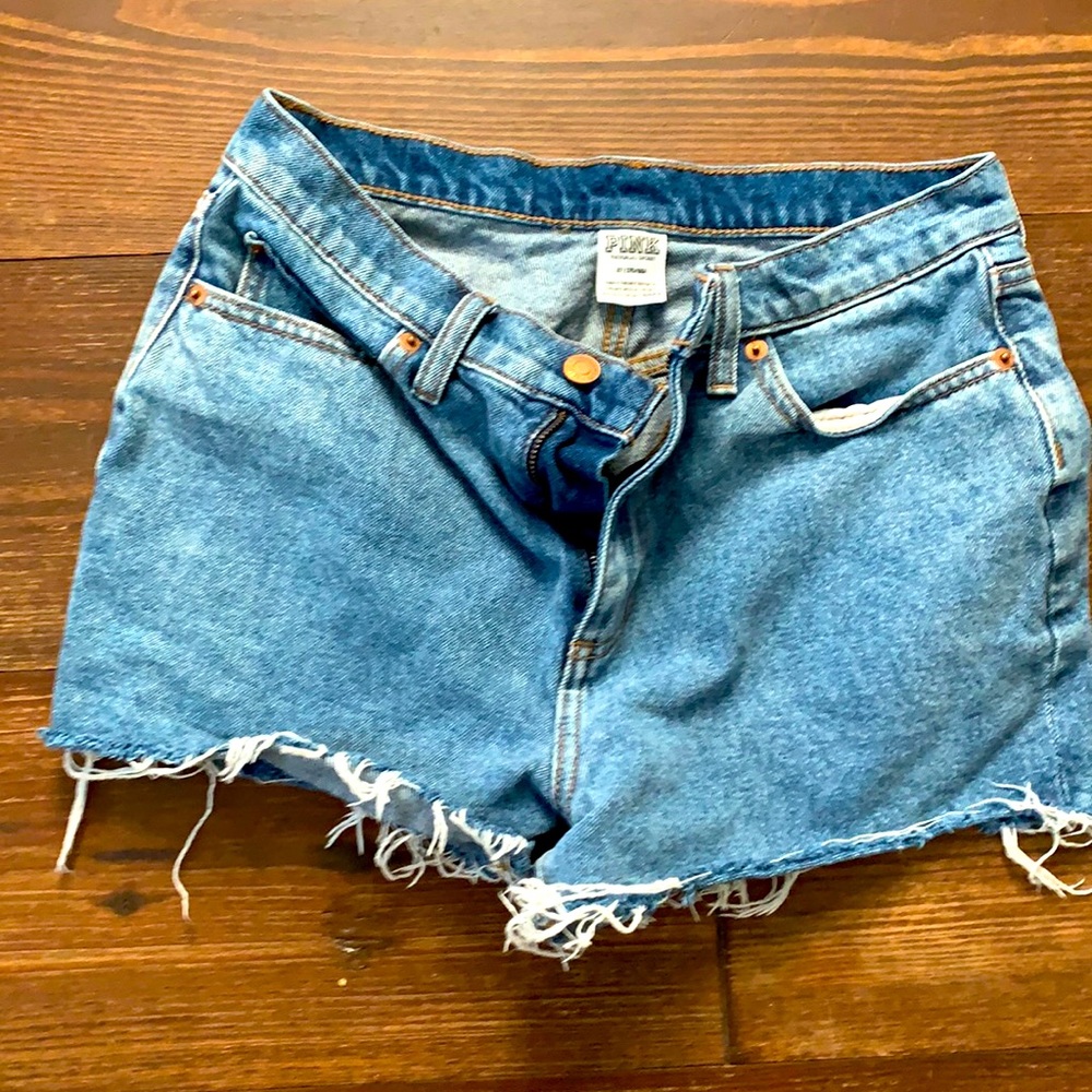 Victoria’s Secret pink raw edge shorts
